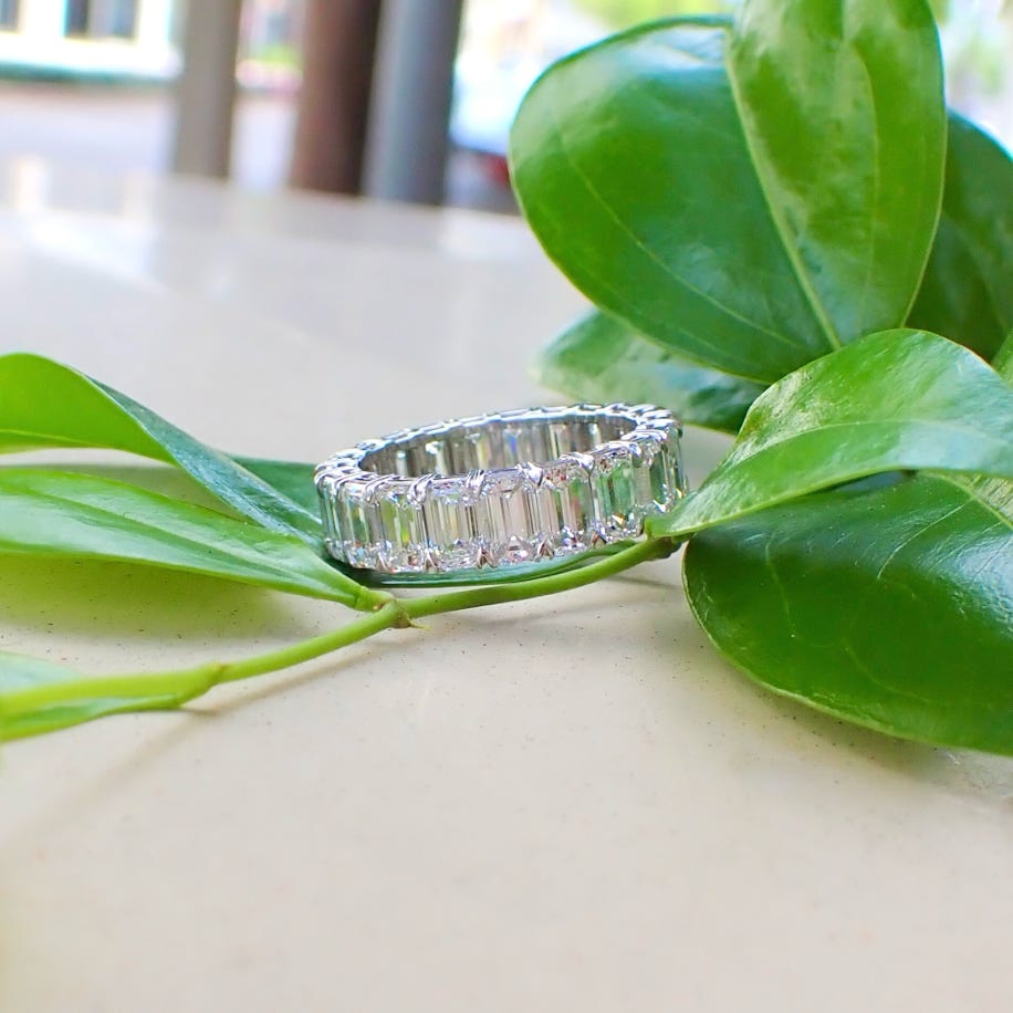 Emerald Cut Diamond Engagement Ring