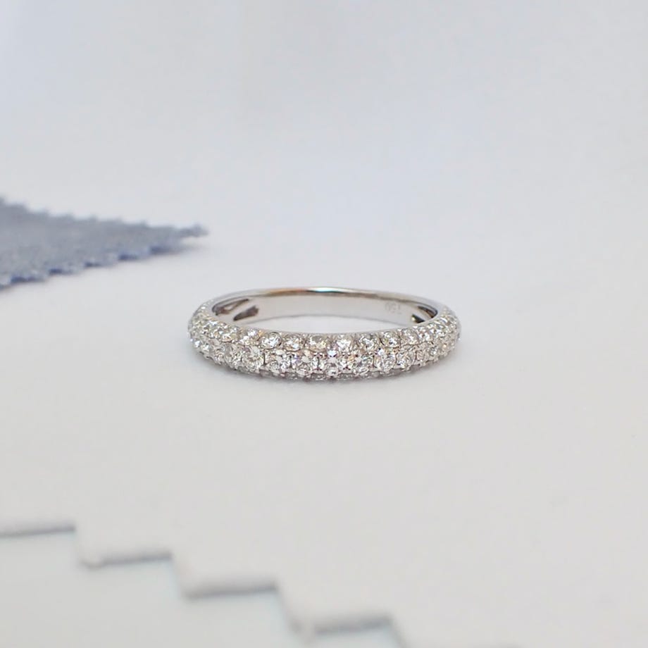 Stackable Diamond Eternity Band