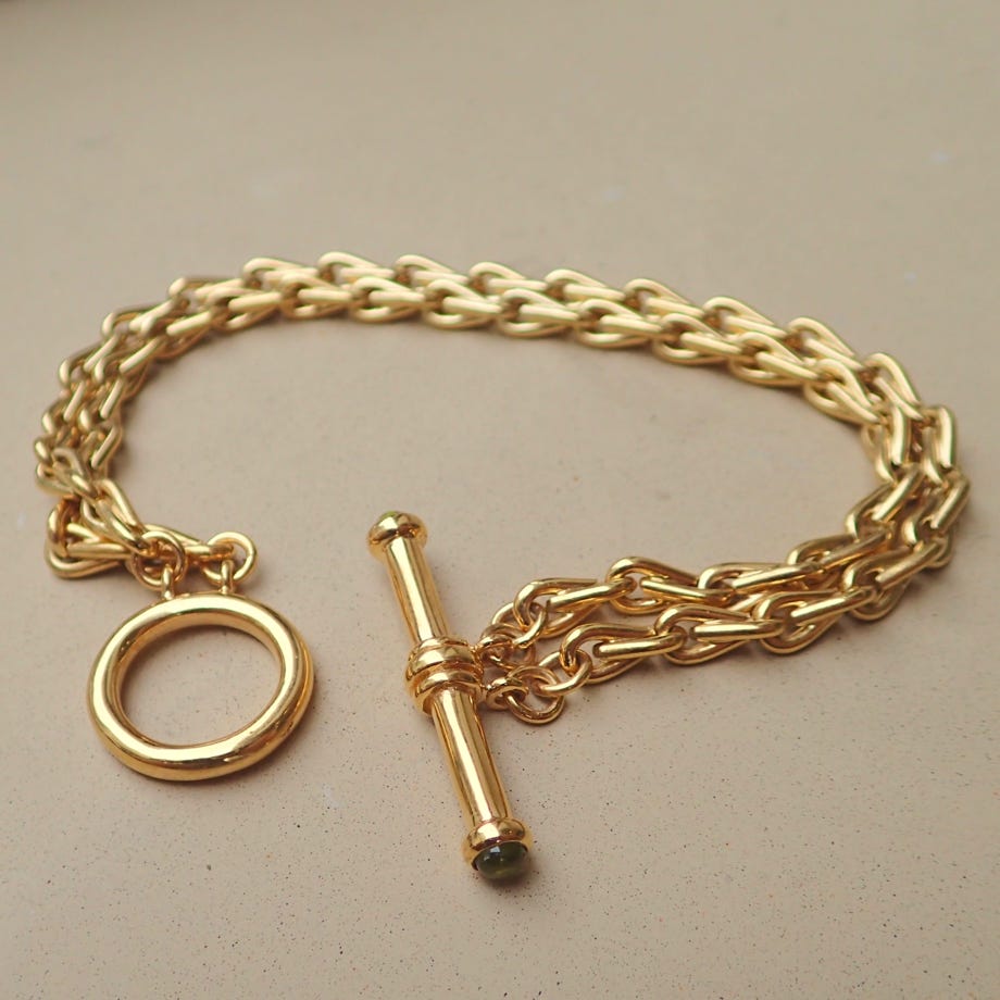 Intaglio Bracelet in Yellow Gold