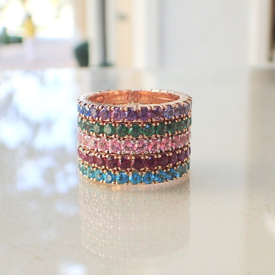 Rainbow Eternity Bands