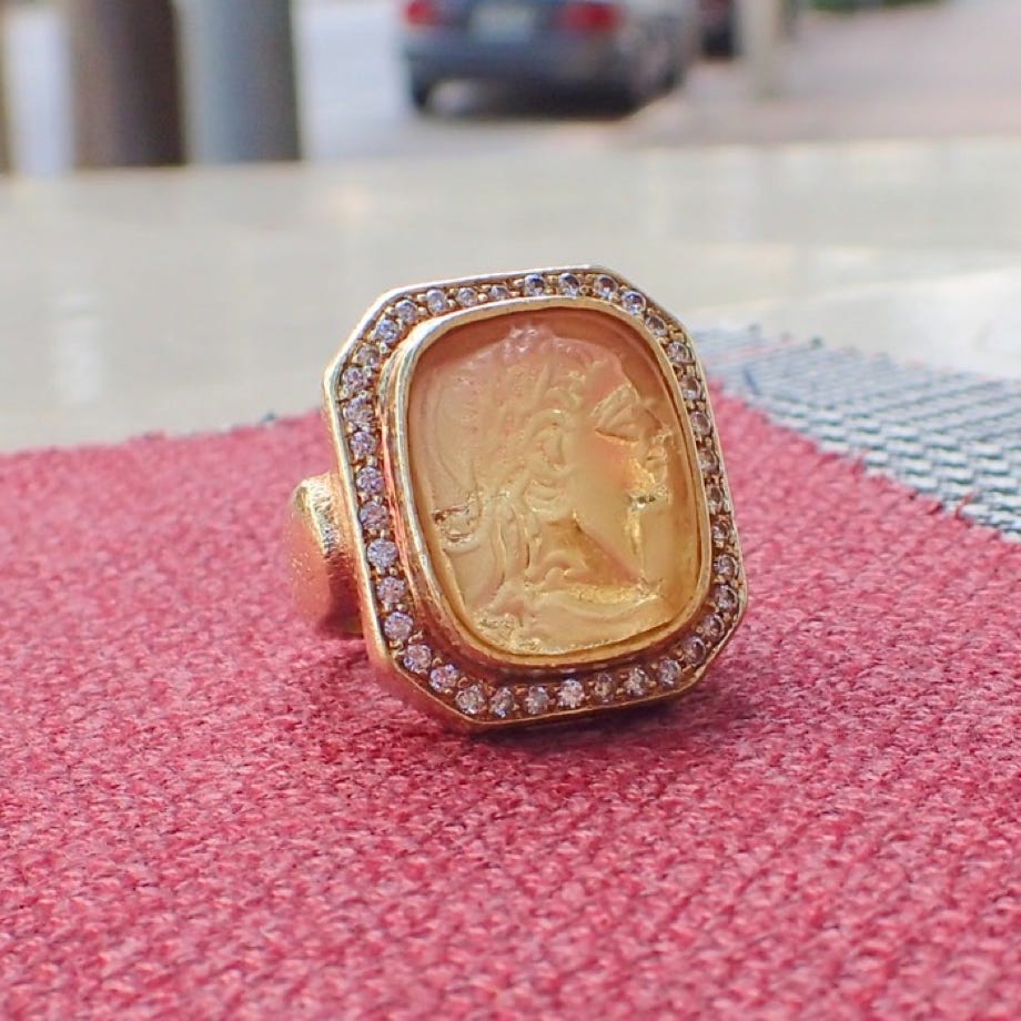 Effy Multi-Gemstone & Diamond Highway Ring, 14K Gold - QVC.com