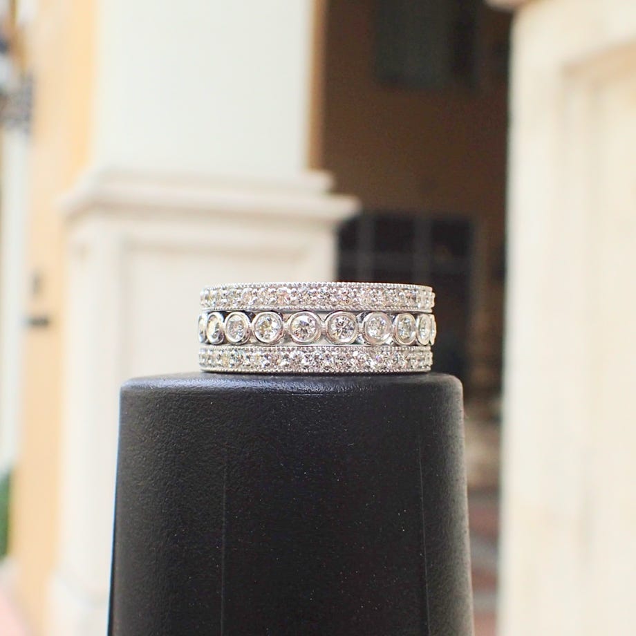 Stackable Diamond Eternity Band