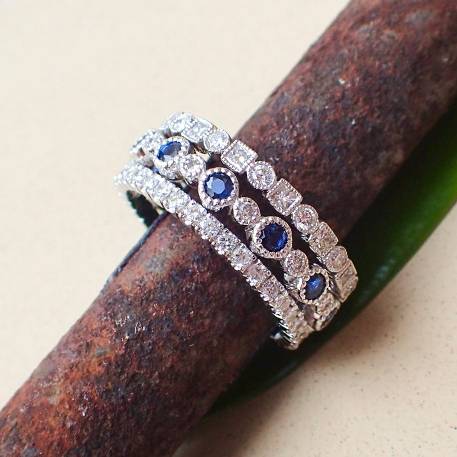 Stackable Diamond Eternity Band