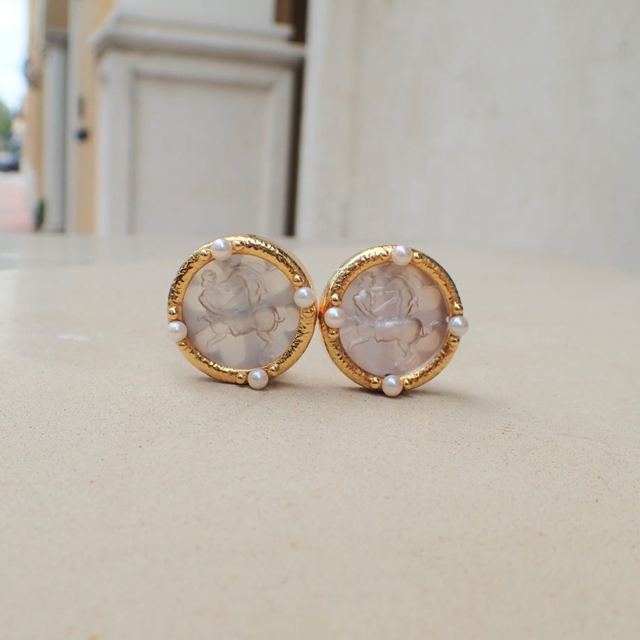 Intaglio Earrings