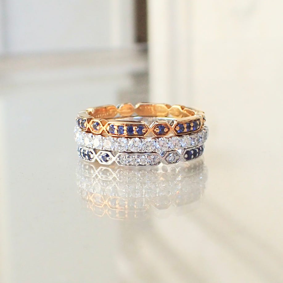 Stackable Diamond Eternity Band