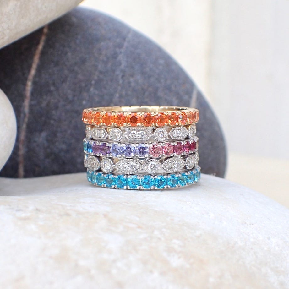 Stacked Eternity Bands