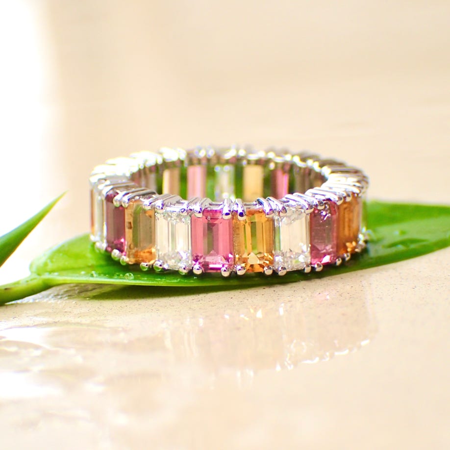 Stackable Diamond Eternity Band